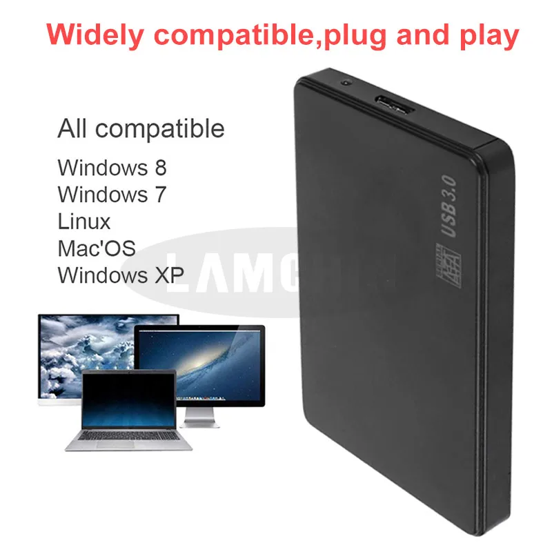 2,5 дюймовый чехол для жесткого диска USB 3,0 SATA 3,0 Корпус SSD, HDD Plug and Play чехол для жесткого диска с поддержкой 3 ТБ передачи UASP протокол