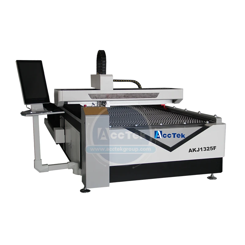  Low price 1000W fiber laser cutting machines and equipments laser cutter with computer AKJ1325F