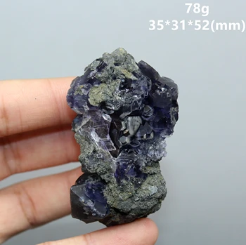 

100% Natural Polyhedral Fujian Tanzanite Purple fluorite cluster mineral specimens Gem level Stones and crystals Healing crystal