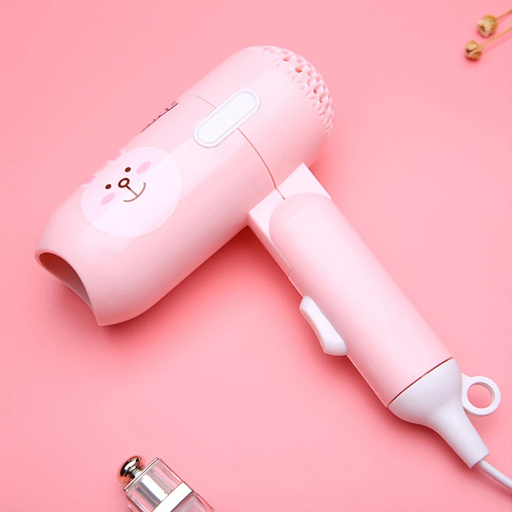 Nordic pink 220 В, мини-фен, складной, домашний, портативный, термостатический, для сбора воздуха, для путешественника, компактный, воздуходувка, электрический фен для волос - Цвет: Nordic pink