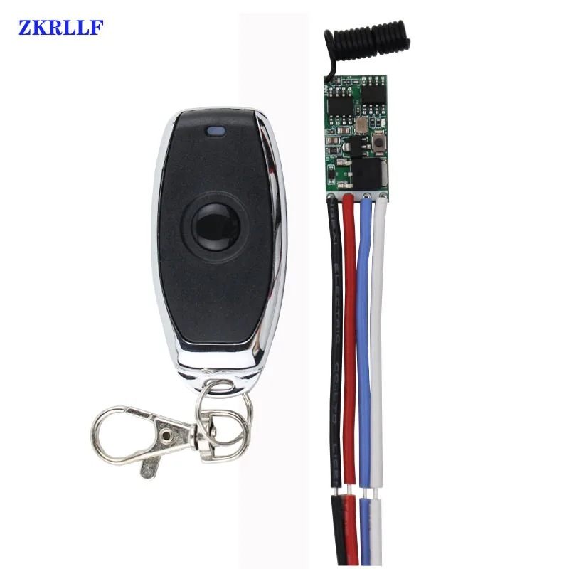433mhz DC 1CH 3.6V 6V 12V 24V Mini Relay Wireless RF Remote Control Switch Power LED Lamp Controller Micro Receiver Transmitter-1