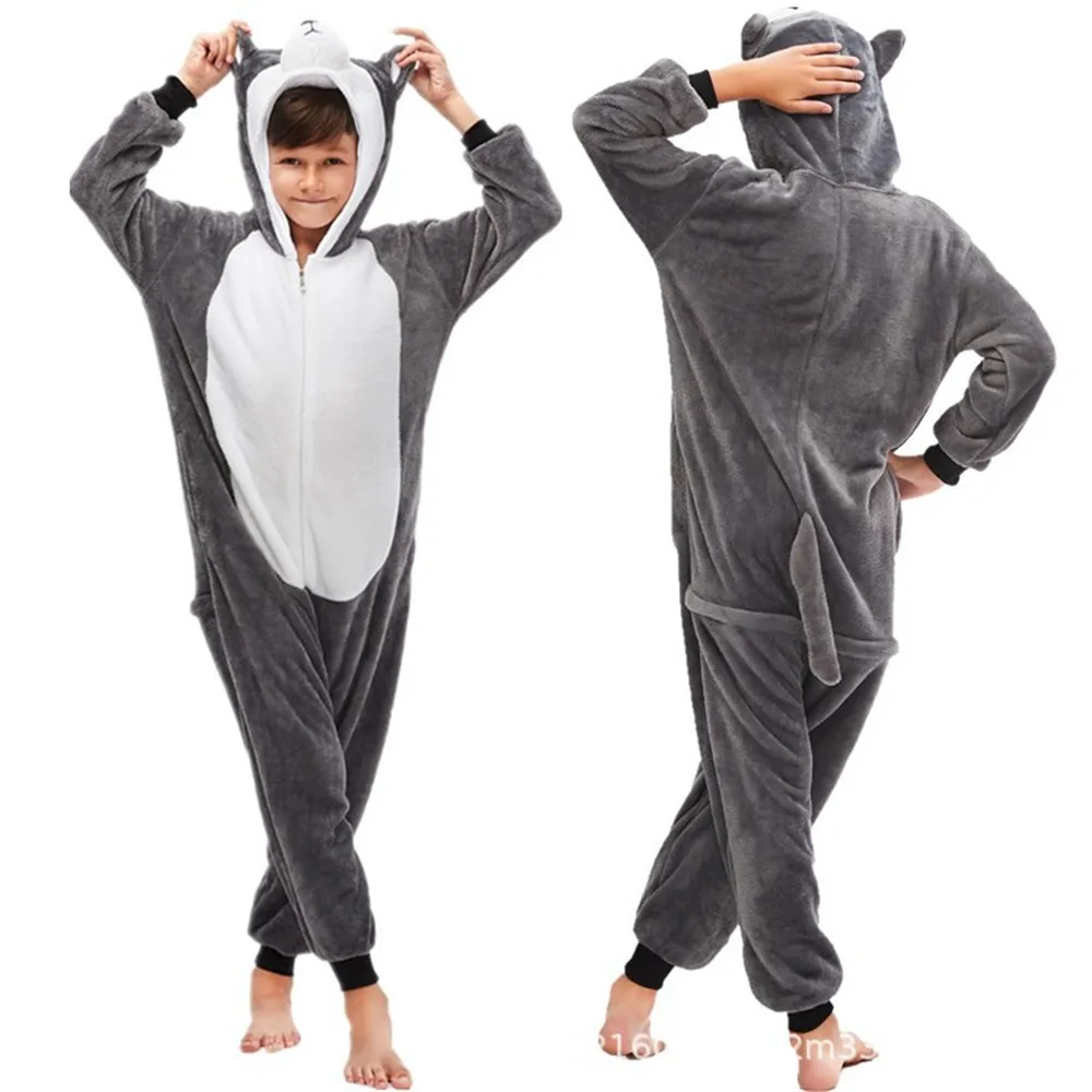 Дети кигуруми Onesie Лев пижамы для детей животных зеленый одеяло с динозавром пижамы Детский костюм зимний комбинезон для мальчиков и девочек - Цвет: Style 13