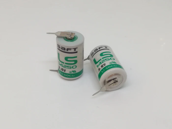 18 шт./лот SAFT LS14250 LS 14250 1/2 AA 1/2AA 3,6 V 1250mAh аккумуляторная батарея литиевые батареи с булавками