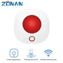 Mini sirène sans fil 433MHz pour système d'alarme de sécurité domestique, système sonore Home cinéma, Flash lumineux 110db