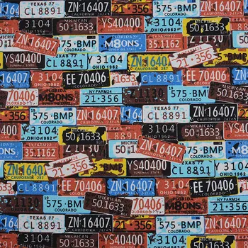 

Factory Direct Sales of New License Plate Printing 100% Cotton Canvas 12 Ann Printed Cotton Canvas, Handmade DIY Cloth