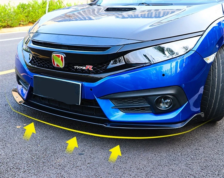 Для Honda Civic Body kit спойлер- для Civic ptk ABS задний спойлер передний бампер диффузор защитные бамперы
