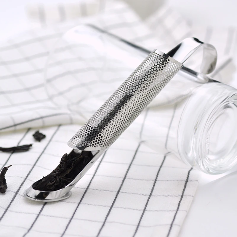 Hot Sale Stainless Steel Tea Strainer Metal Tea Infuser Pipe Design Filter Steeper Puer Herb Loose Leaf Tea Accessories Gift (1)