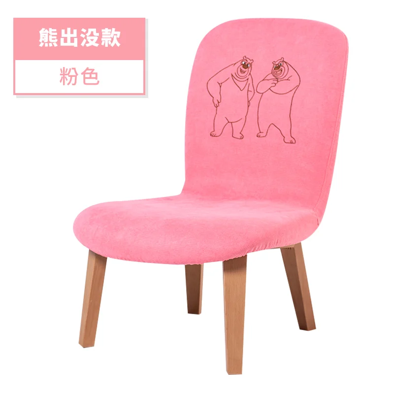 Маленький Табурет Ins чистая красная Бытовая креативная мультяшная Милая взрослая гостиная чайный столик деревянный стул - Цвет: Темный хаки