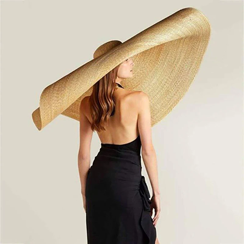 26CM Wide Brim Oversized Beach Hats For 