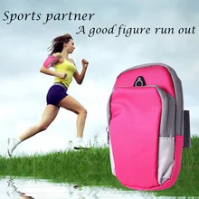 Спортивный нарукавник для бега, нарукавник, держатель телефона на руку, чехол для 4-6 дюймов, универсальная нарукавная сумка