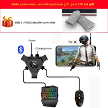 Kuulee PUBG Mobile Gamepad Controller Gaming Keyboard Mouse Converter for Android Phone to PC Bluetooth Adapter g1x phone gamepad android pubg controller gaming keyboard mouse to pc converter adapter for iphone free shipping and gift