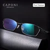 CAPONI Men Eyeglasses Frame Pure Titanium Square Business Glasses Classic Brand Designer Computer Optical Adult Glasses J1190 ► Photo 3/6