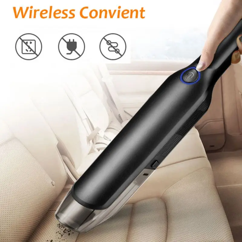 

Handheld Wireless Vacuum Powerful Cyclone Suction Rechargeable Car Vacuum Cleane