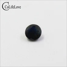 Ювелирные изделия colife настоящий черный сапфир свободный драгоценный камень 5 мм 6 мм 7 мм круглая огранка натуральный черный сапфир драгоценный камень для ювелирного магазина
