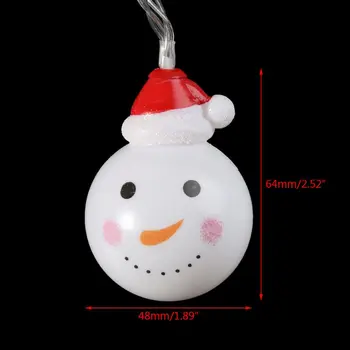 

Warm White Christmas Snowman LED String Lights Indoor Party Decoration Lamps