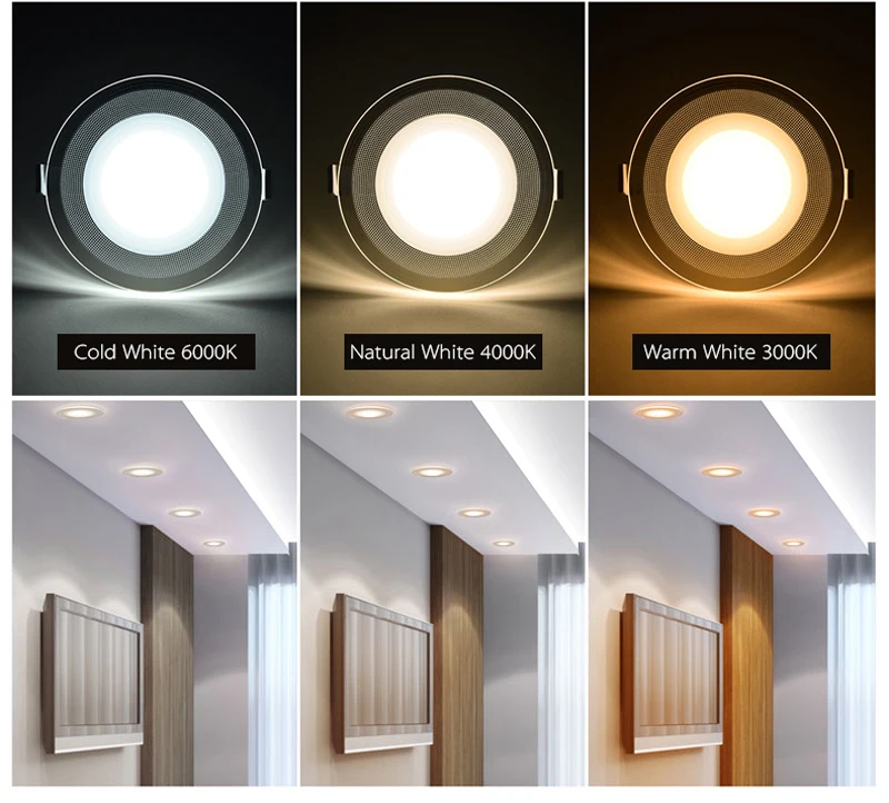 Light Guide LED Downlight 3W 5W 7W 9W 12W 15W Acrylic Panel Lights Ceiling Recessed Lamps High Brightness dimmable downlights