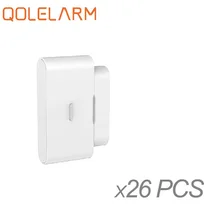 Best Price Qolelarm12/26pcs each lot open reminder Sensor 433mhz While Wireless Home Alarm Window Door Sensor magnetic contract detector Best Price Qolelarm12/26pcs each lot open reminder Sensor 433mhz While Wireless Home Alarm Window Door Sensor magnetic contract detector