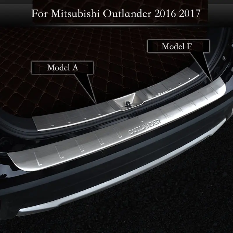 Защитная накладка на задний бампер для Mitsubishi Outlander 2016 2020 Накладка порог