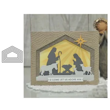 

Metal Cutting Dies cut die Christmas label stacklets Scrapbook paper craft knife mould blade punch stencils