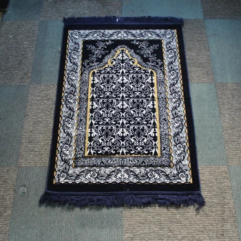 

The Artificial Cashmere Muslim Mat Arab Islam Prayer Mat High-end Ceremony Blanket Worship Rug Dropshipping Carpet Red