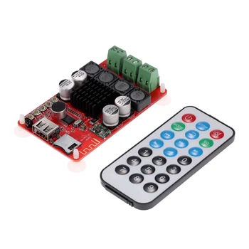 

TPA3116 2*50W Bluetoo 4.0 Audio Receiver Board Wireless Power Amplifier Board Stereo Amplifier Module with Remote Control