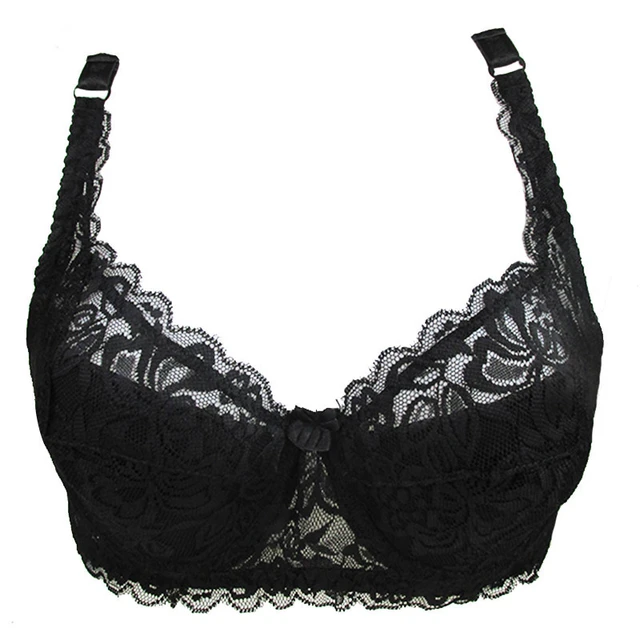 Hot Women Sexy Underwire Padded Up Embroidery Lace Bra 32-40B Brassiere Bra  Push Up Bras