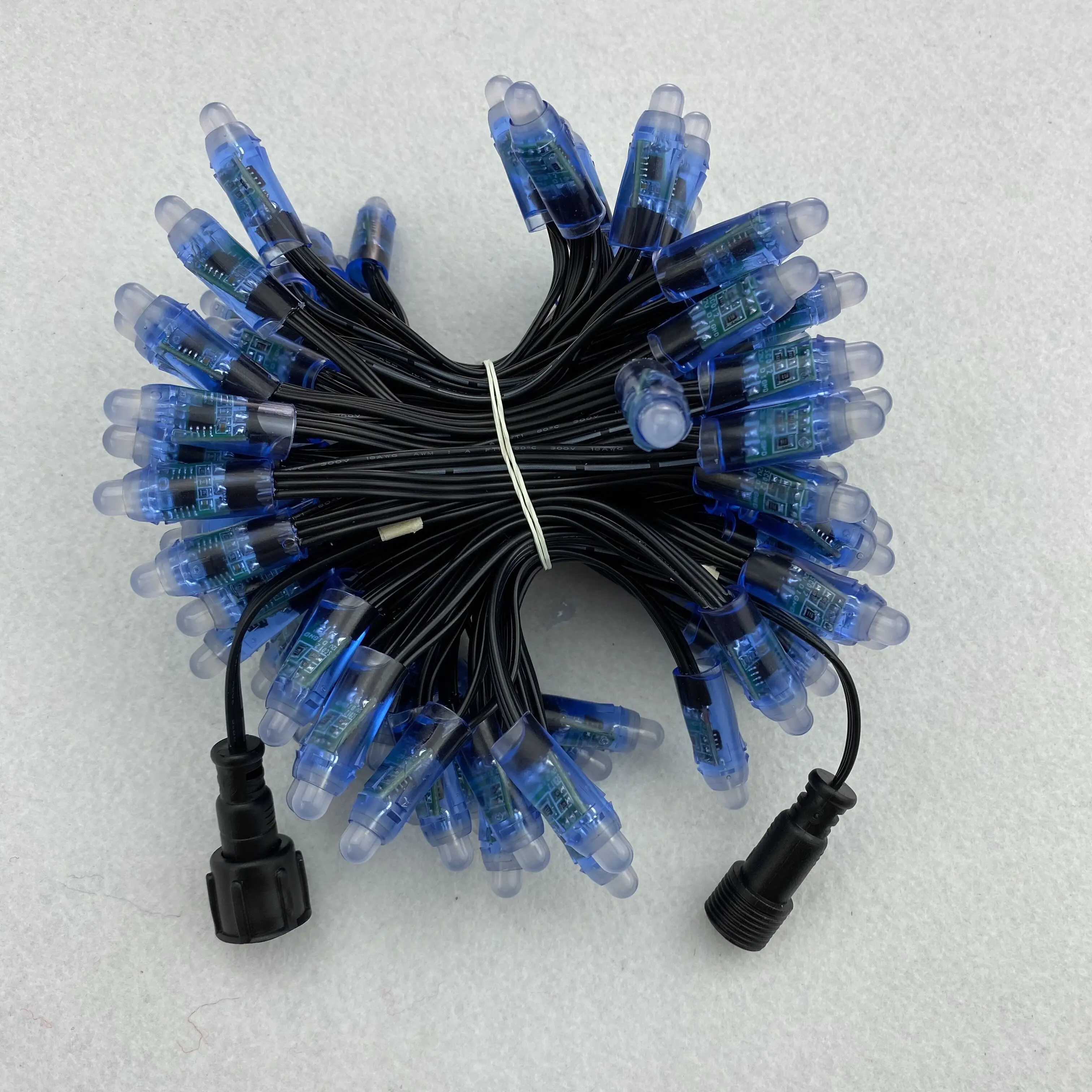 Падение напряжения резистора/DC12V/100 шт/strand/bullet type/RGB адресуемый 12 мм WS2811