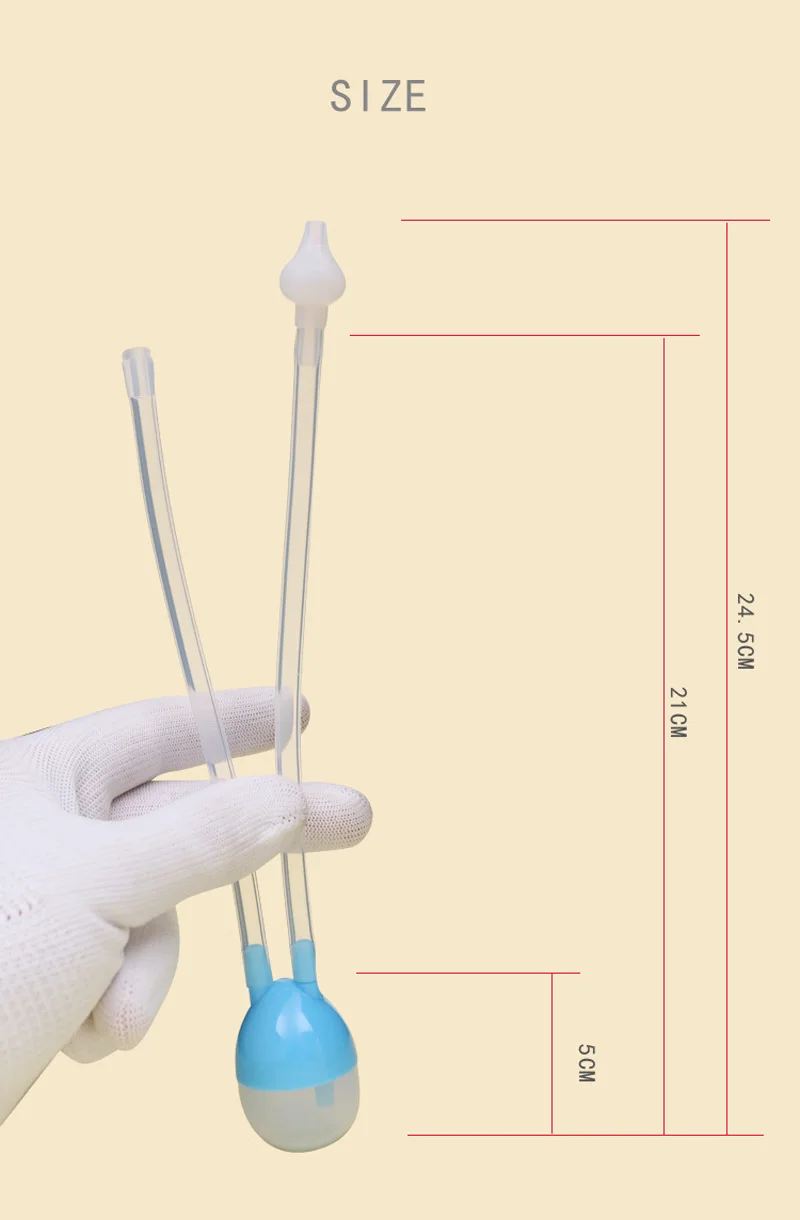 Вакуумный отсасывающий носовой аспиратор для новорожденных, Безопасный Очиститель носа для младенцев, аспиратор для носа, уход за носиком, Прямая поставка