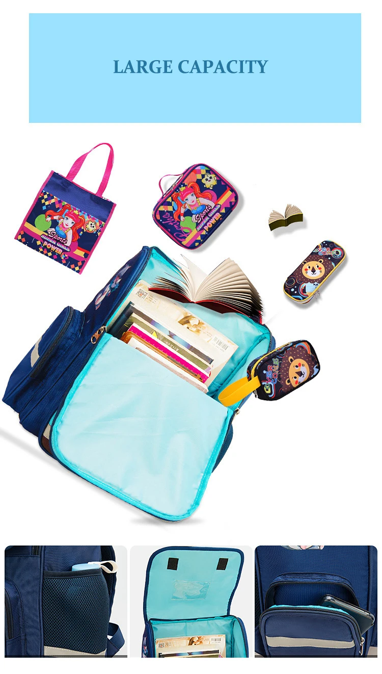 Мультяшный школьный рюкзак для девочек и мальчиков с рисунком жирафа и единорога, школьные сумки, Детские ортопедические рюкзаки, Mochila Infantil