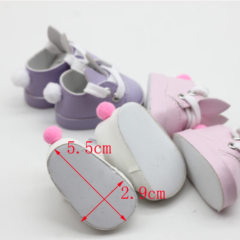 5cm PU Leather Shoes for BJD SD EXO Dolls Costome Dolls Accessories 14INCH Summer Puppet Shoes