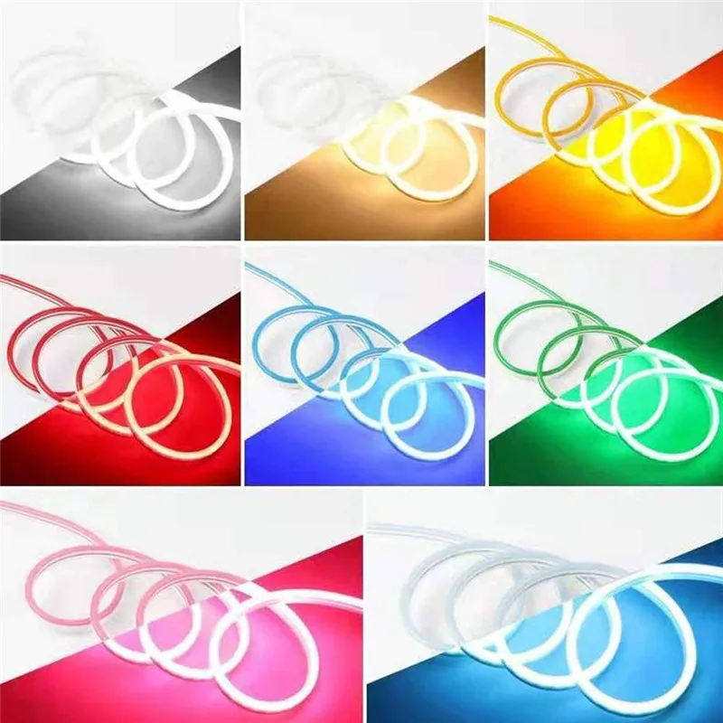 12V Led Strip Waterproof Ribbon Led Neon Light IP67 2A power White Warm White  Led Tape Light 2835 120Led/m Stage modeling light