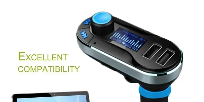 Автомобильный MP3-плеер, fm-передатчик, музыкальный плеер, двойной USB Автомобильный плеер, TF карта, u-диск, mp3-плеер, телефонный звонок, громкая связь, AUX плеер