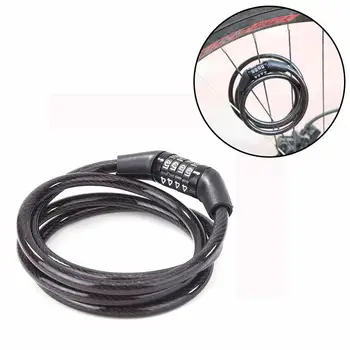 

110 cm Bicycle Chain Block Lock 4 Digit Code Combination Anti-theft Lock Bicycle Lock Multi-function