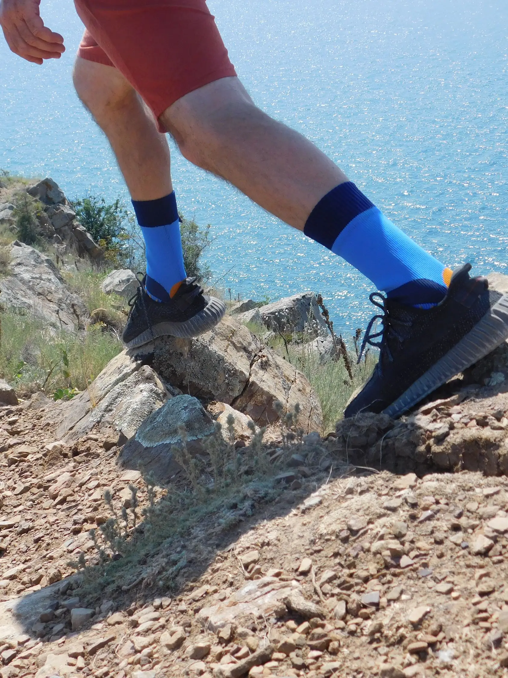 RANDY SUN Unisex Waterproof Breathable Windproof Sweat Wicking Soft Summer Outdoor Sports Hiking Trekking Climbing Fishing Socks