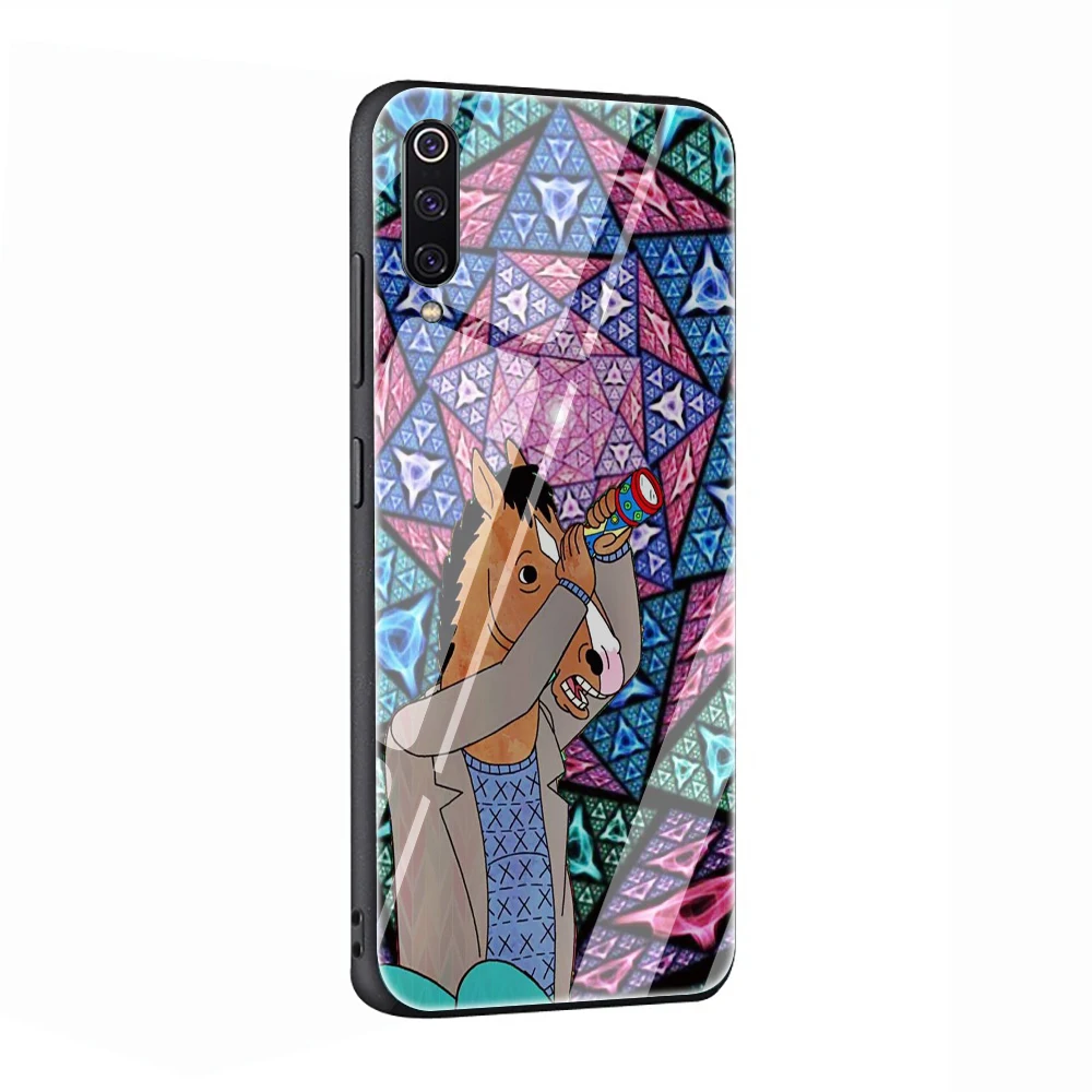 EWAU Конь БоДжек одинокий Стекло чехол для телефона для Xiao mi 4X 6A Note5 6 7 pro mi 5X6X8 9 A1 A2 - Цвет: G9