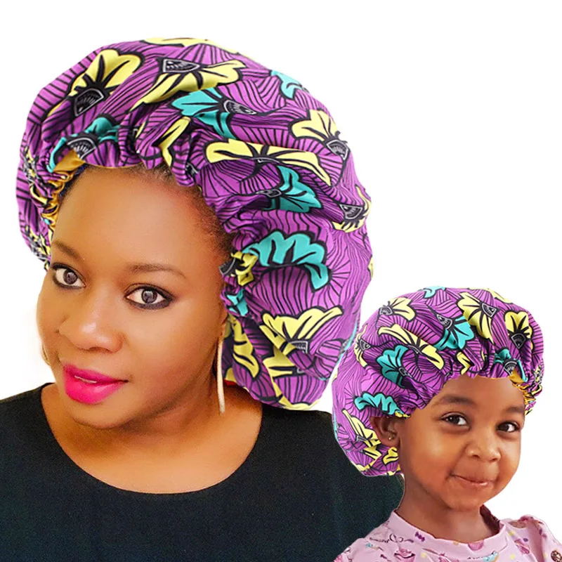 AKISS Exquisite Reversible Satin Sleep Bonnet for Baby//Newborn//Infant//Toddler//Kids and Mommy//Adult//Women