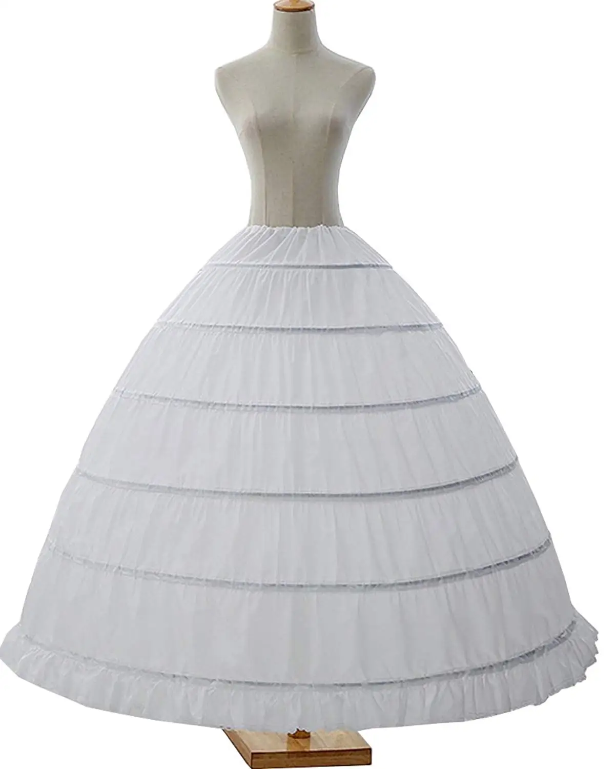

Ball Gowns 8 Hoops Puffy Wedding Petticoat Marriage Skirt Crinoline Underskirt Accessories