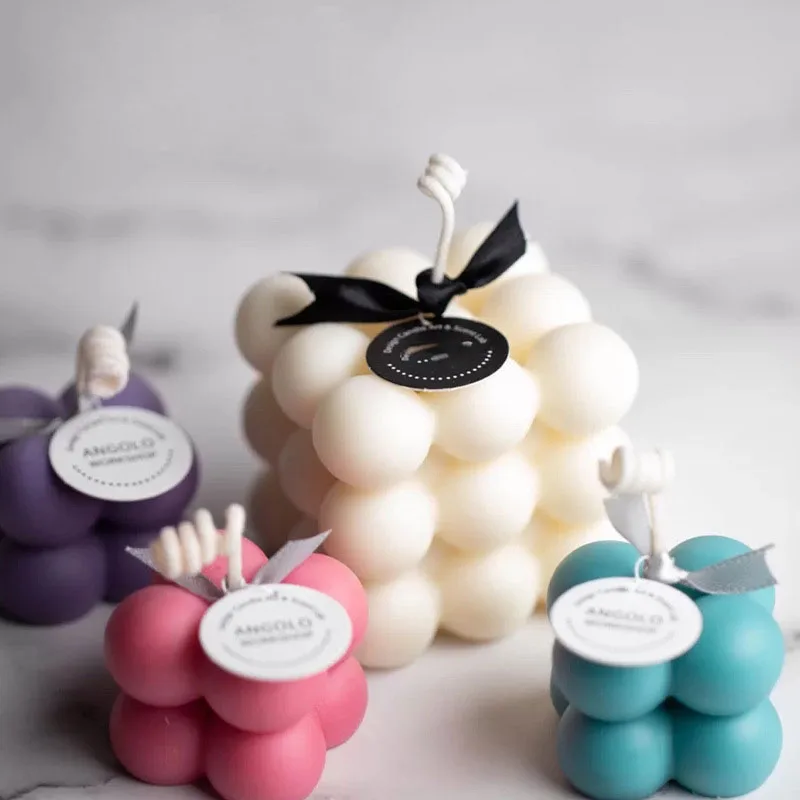 DIY Candles Mould Soy Wax Candle Mold Aromatherapy Plaster Candle 3D Silicone Mold Hand made Soy