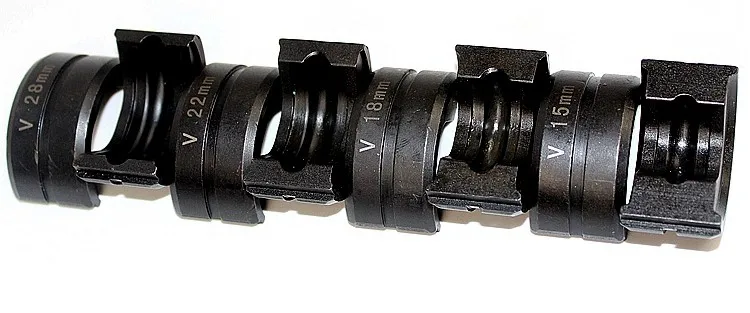 Медные трубчатые фитинги Гидравлический трубный обжимной инструмент для обжима труб прессования V15, V18, V22, V28, M12-M28, VAU и VUS челюсти