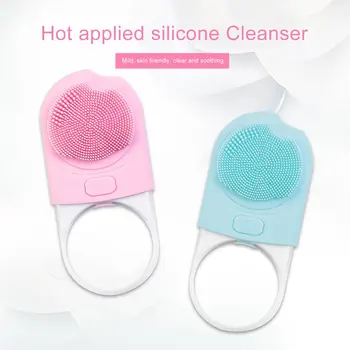 

Warm Magnetic Therapy Electric Silicone Cleansing Instrument Ultrasonic Vibration Wash Instrument Artifact