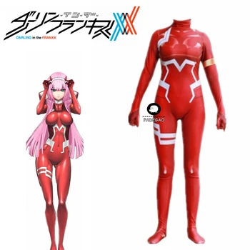 

Zero Two Darling in the Franxx Cosplay D.va anime 3D Printed Costume jumpsuit Zentai Halloween Catsuit Bodysuit