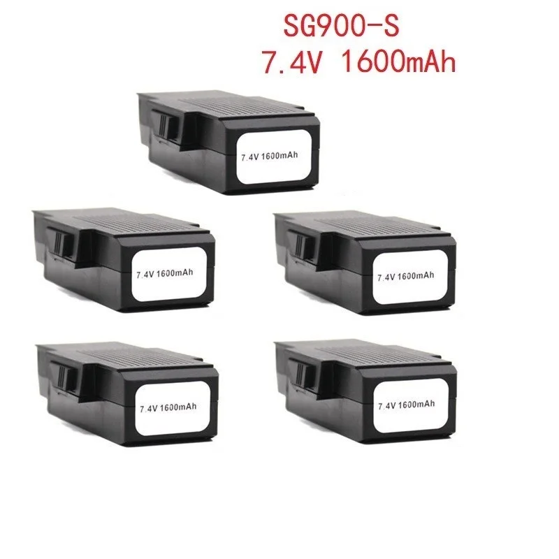 Upgrade 7.4V 1600mAh Lipo Battery For SG900S SG900-S for RC Helicopter Quadcopter Spare Parts 7.4v Drone XL-196 5pcs | Игрушки и хобби
