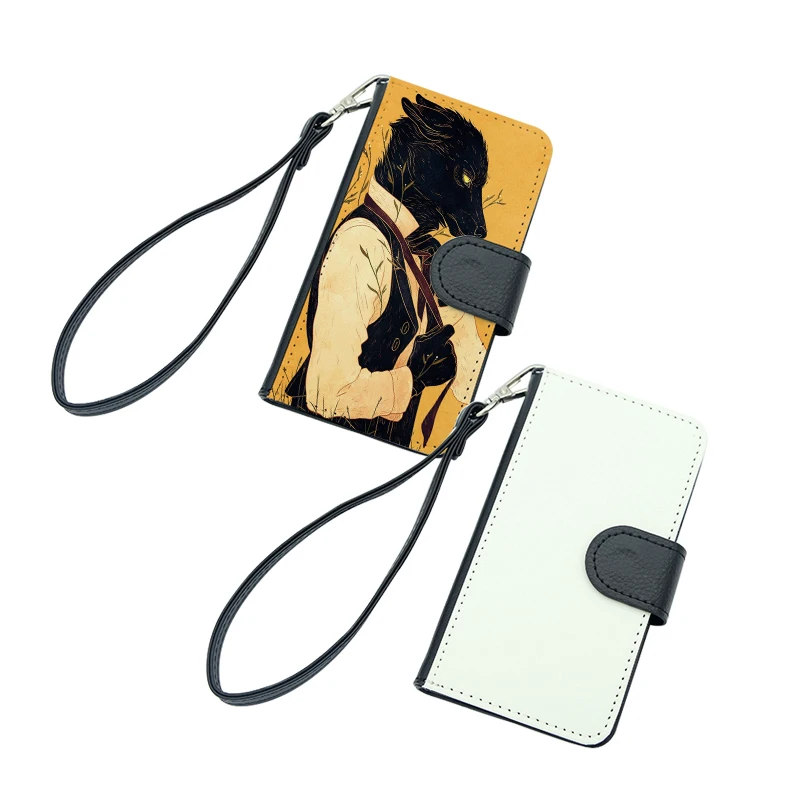 Lote em Branco Couro do Plutônio Transferência de Tinta Sublimação Case Telefone Capa Impressão Diy 5 Pçs - - Imagem 2