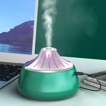 

Air Humidifier Usb Home Office Desktop Sprayer Mute Electric Humidifier Essential Aroma Oil Diffuser with LED Night Lamp