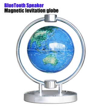

Magnetic levitation Bluetooth Portable Speaker led Subwoofer Mini Round TF Card Speaker For Hands-Free Color LED Sound globe