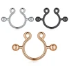 2pc 14G Fake Nipplerings Piercings Clip On Nipple Rings Stainless Steel Faux Nipple Jewelry ► Photo 1/5