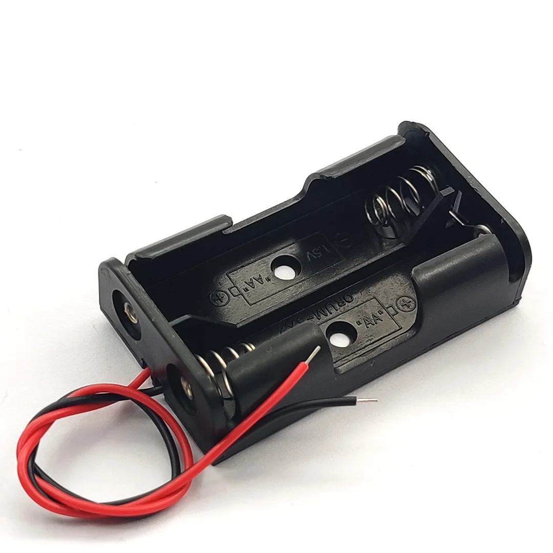 2 x 1.5V AA Battery Holder Case For 2 aa batteries 3V DIY battery case battery holder battery box