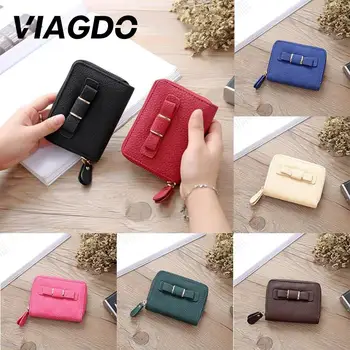 

Ladies Clutch Woman Short Bowknot Purse Wallet Phone ID Card Holder Handbag Bag