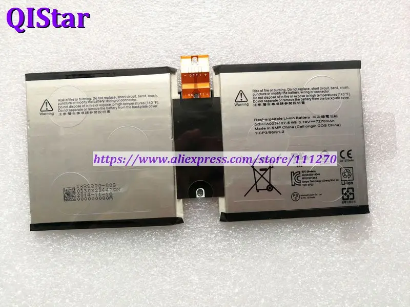 QISTAR 3,78 V 7270mAh подлинный G3HTA003H Аккумулятор для ноутбука MICROSOFT