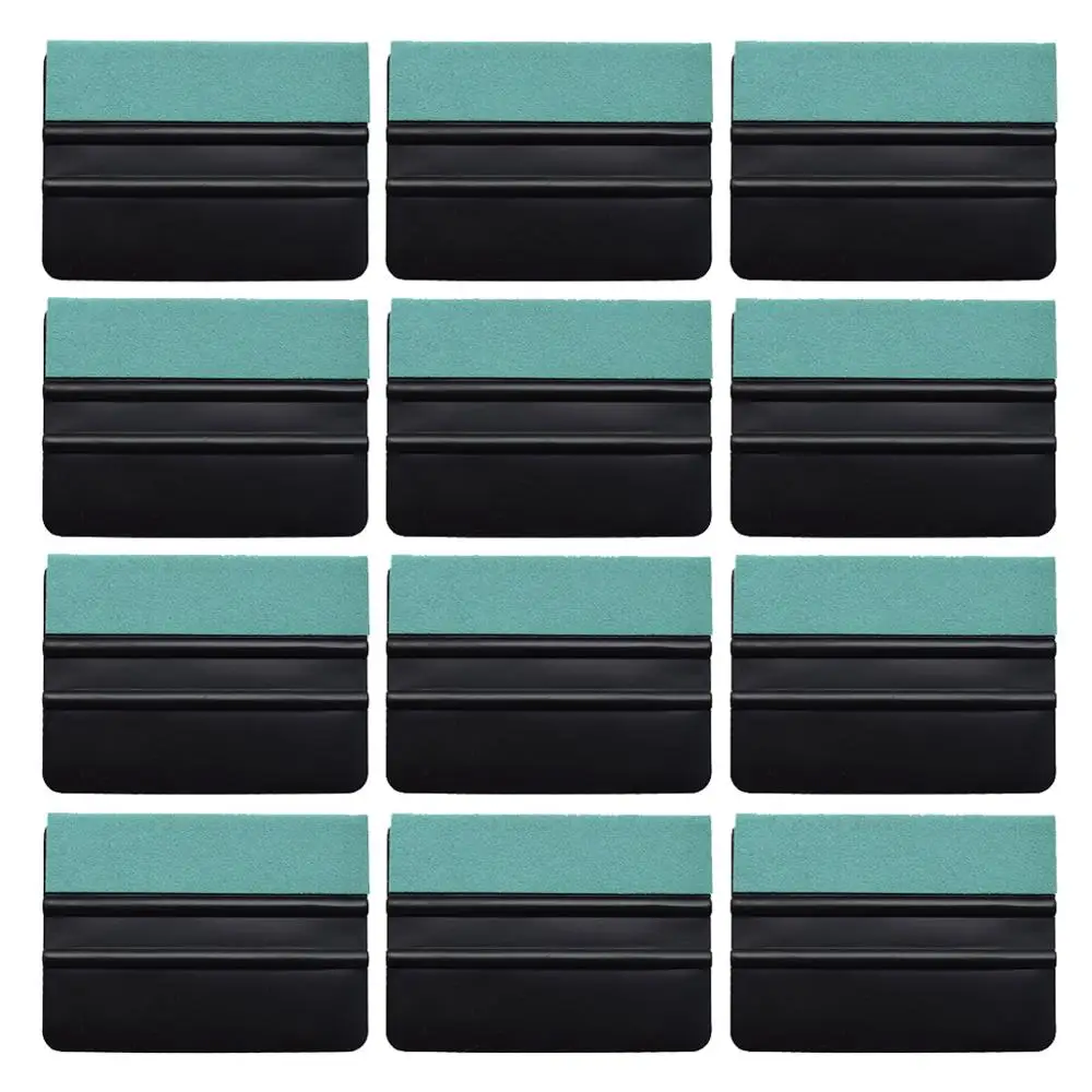 

100PCS Car Tools Vinyl Wrap Squeegee Carbon Fiber Film Sticker No Scratch Felt Edge Scraper Window Tint Tool Car Cleaning